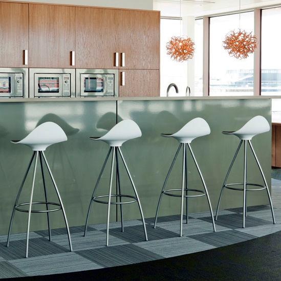 STUA: tabouret de bar contemporain / en acier inoxydable / de jardin