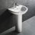 Table de toilette : vasques sur pied