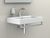 Table de toilette : vasques murales
