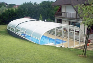 abri piscine gard