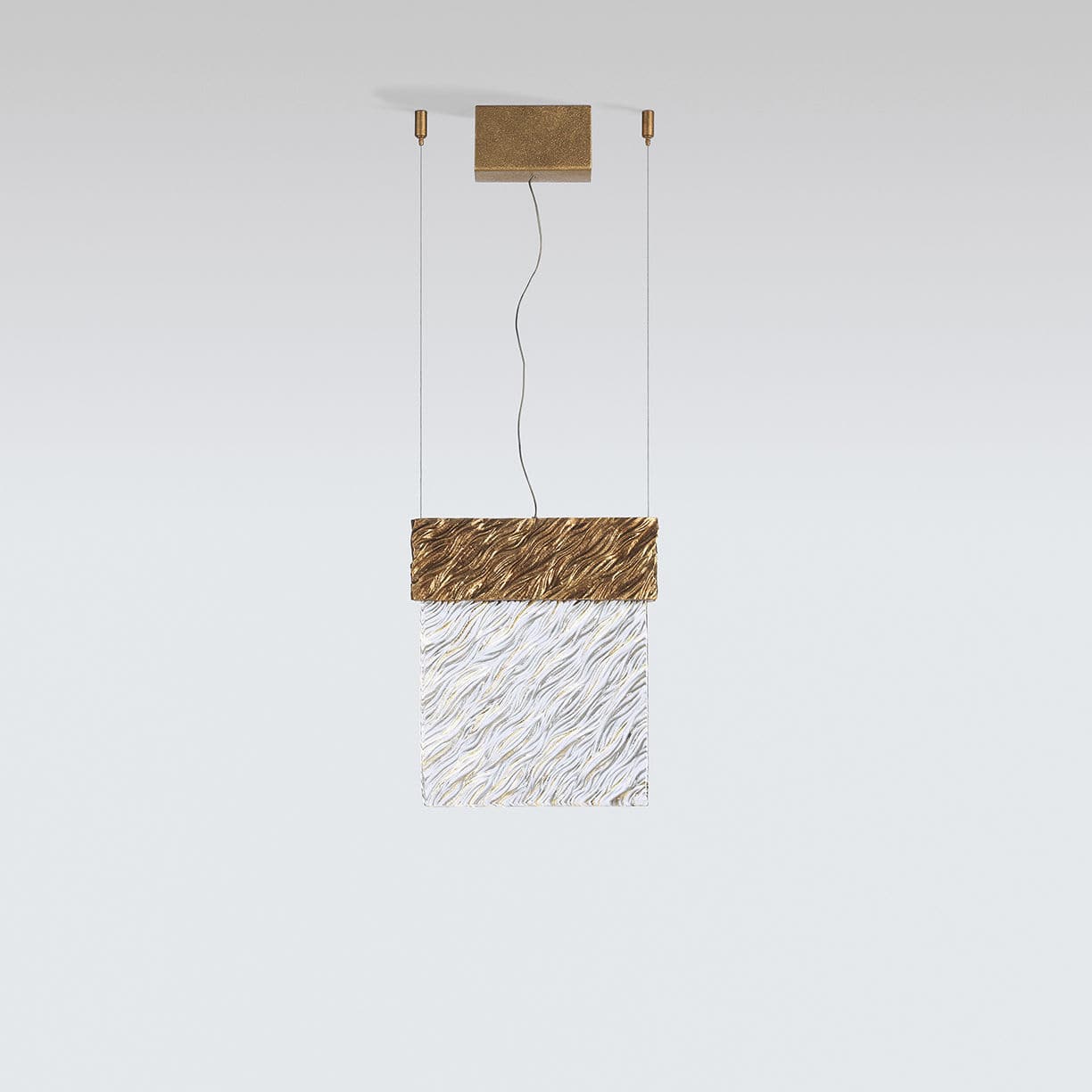 Suspension Coastline M Serip En Bronze En Verre Contemporaine