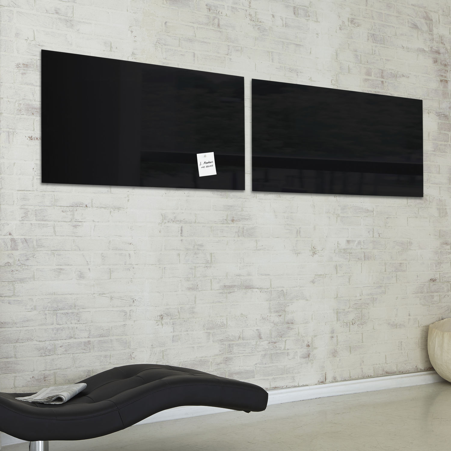 Tableau Magnétique Mural En Verre Artverum 130 X 55 Cm Gl240