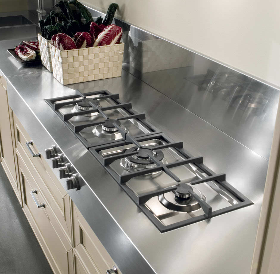 Cuisine classique / en acier inox / en bois massif capalbio by ...