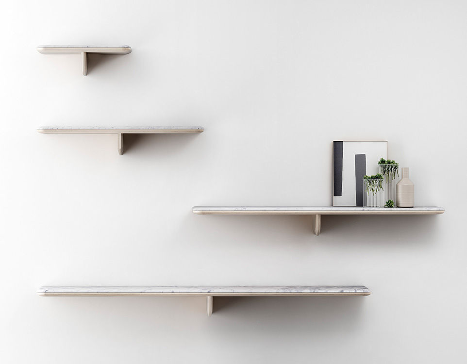 etagere murale marbre