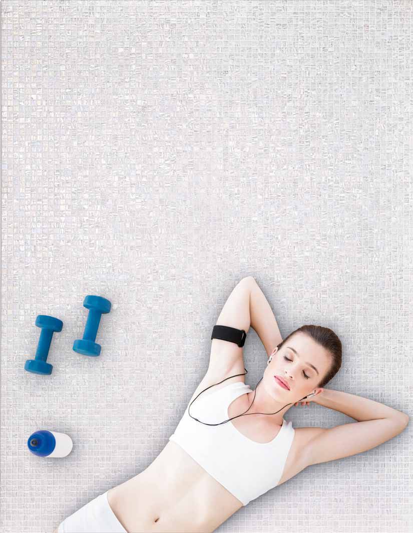 Mosaïque de salle de bain / murale / en verre / blanche design ...