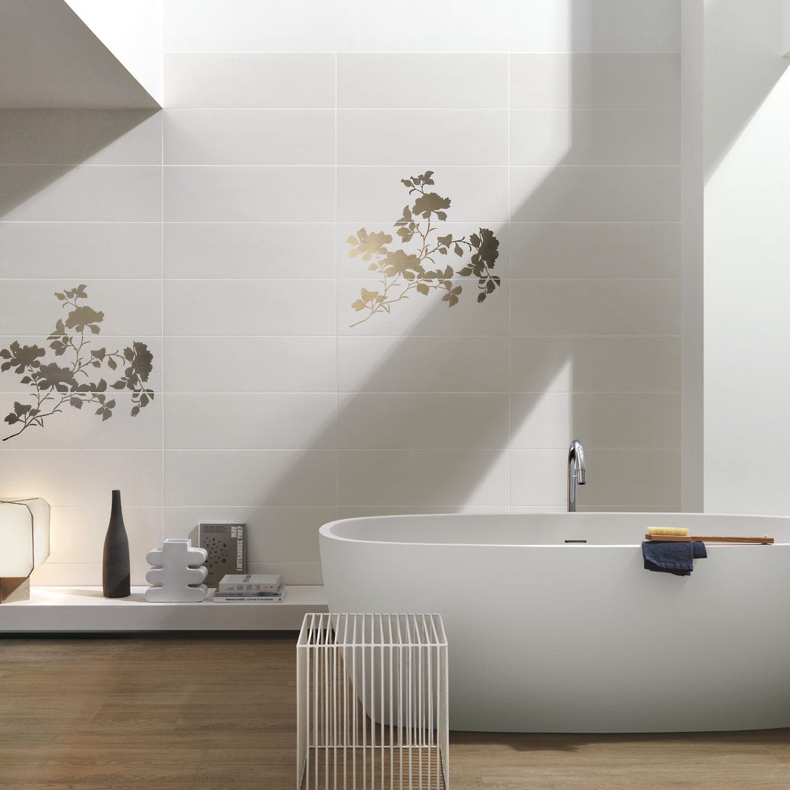 Carrelage de salle de bain / mural / en céramique / velouté ...