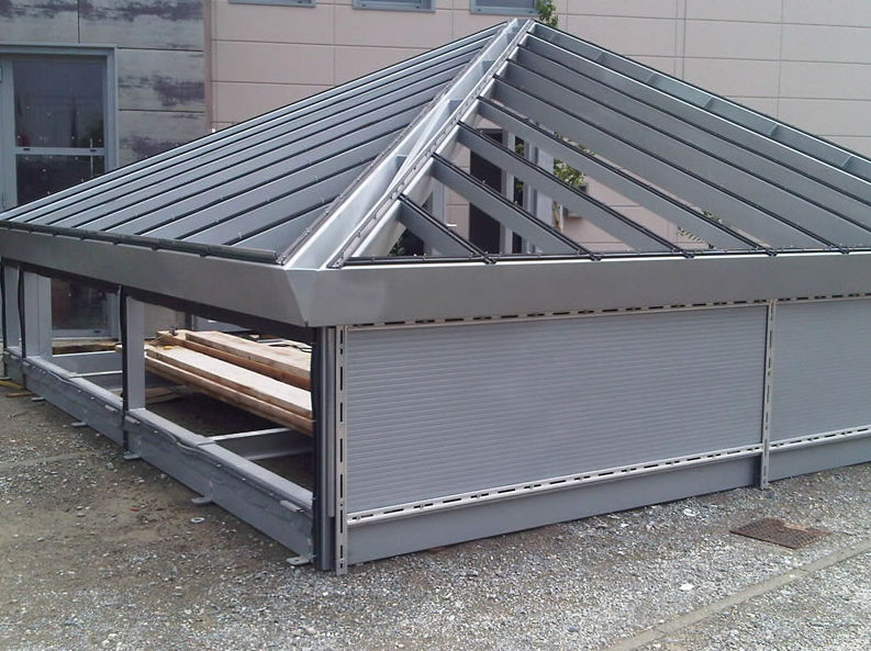Toiture charpente metallique