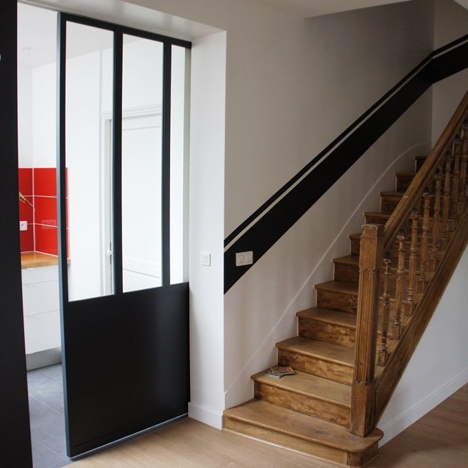 porte d'intérieur / coulissante / en acier - verrieres turpin