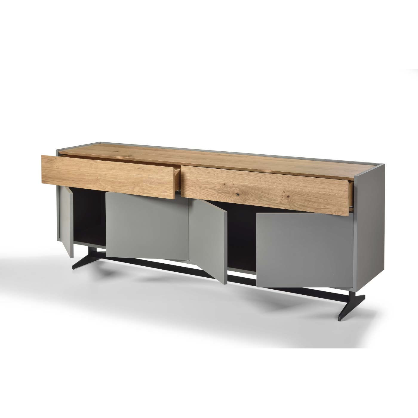 Buffet Contemporain New De Code Lattas Nik Spyridon En Bois