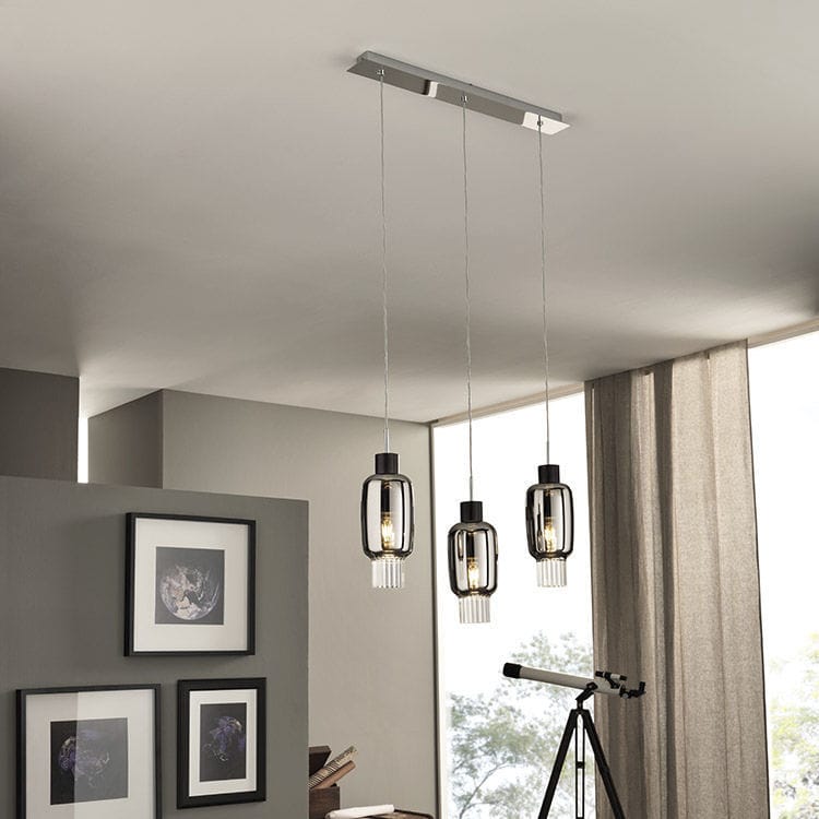 Suspension DOLIUM Cangini Tucci En Verre Contemporaine Droit