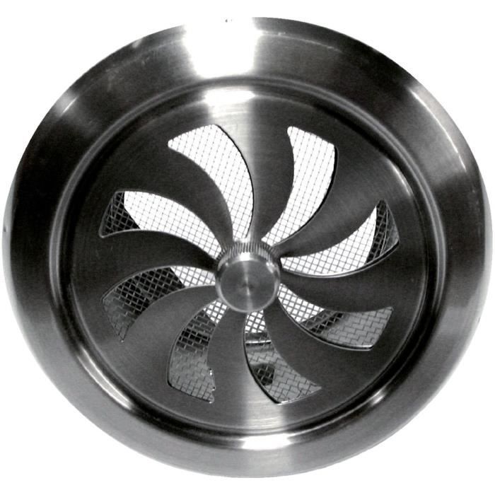 Grille de ventilation en inox SHL Paneir Ventilation ronde réglable