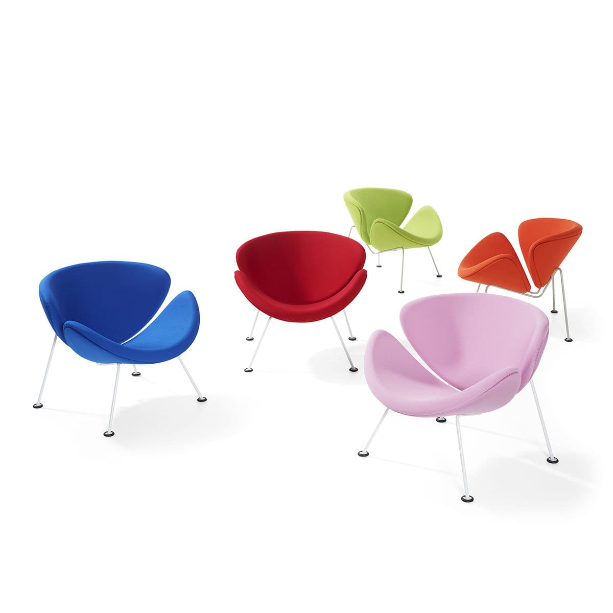 Fauteuil contemporain / en tissu / en cuir / pour enfant orange ...