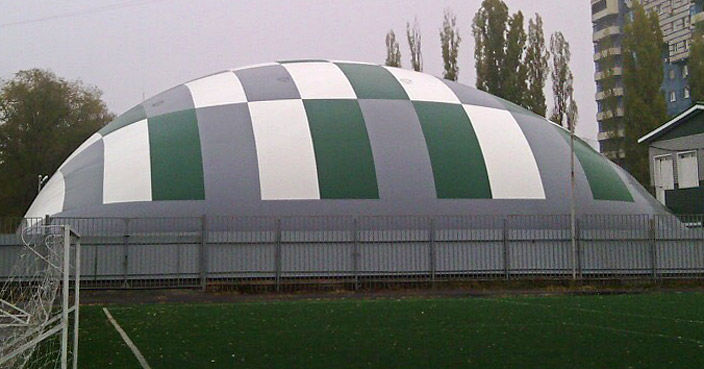 Structure Gonflable Avec Membrane En Pvc FOOTBALL FIELD Vector