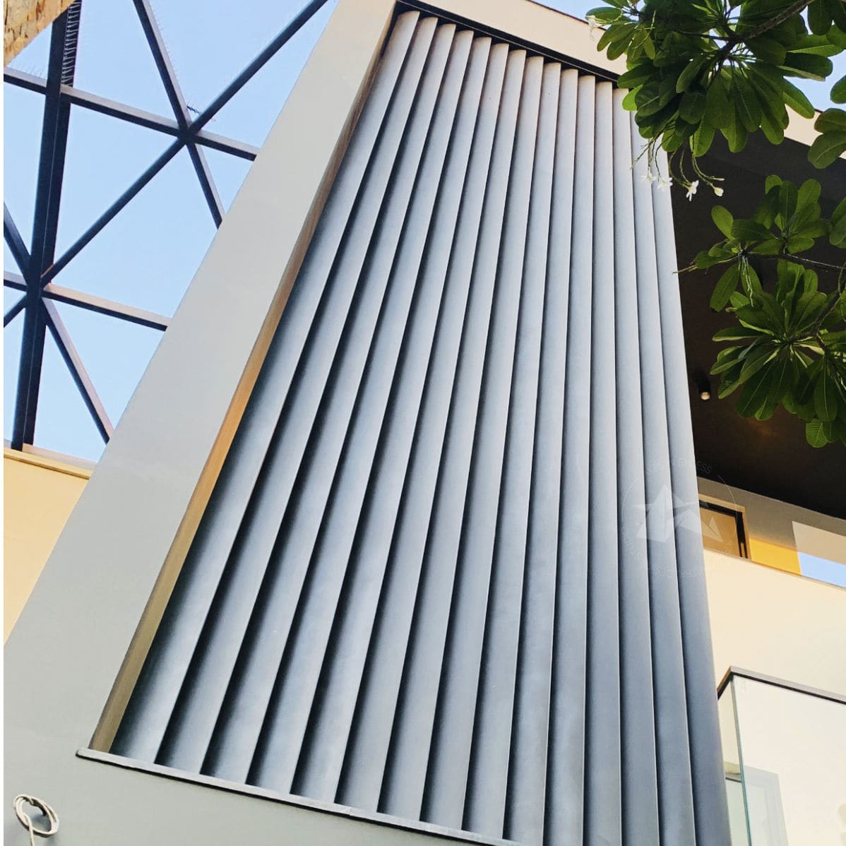 Brise Soleil En M Tal Aero Foil Axes In Excess En Aluminium