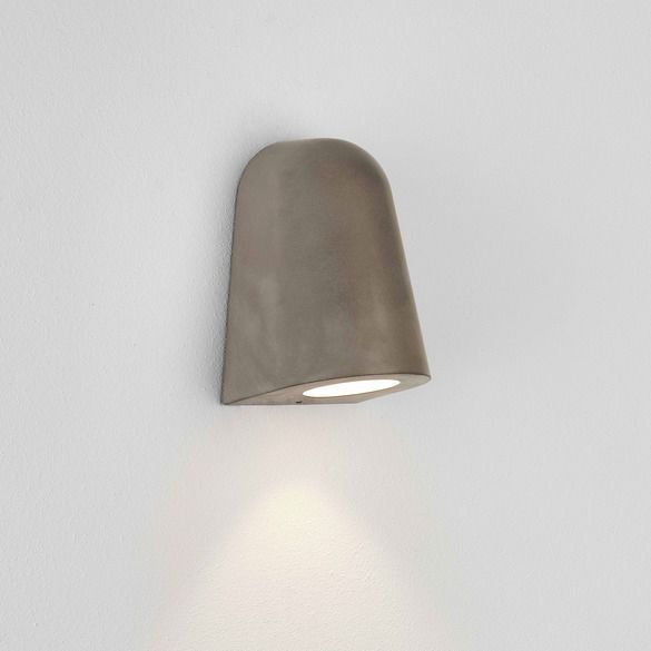 En Courbe Applique Murale Contemporaine Béton Mast Led À mN8vw0n