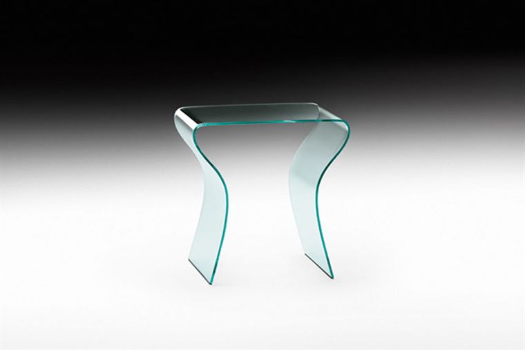 table en verre contemporaine fiam italia