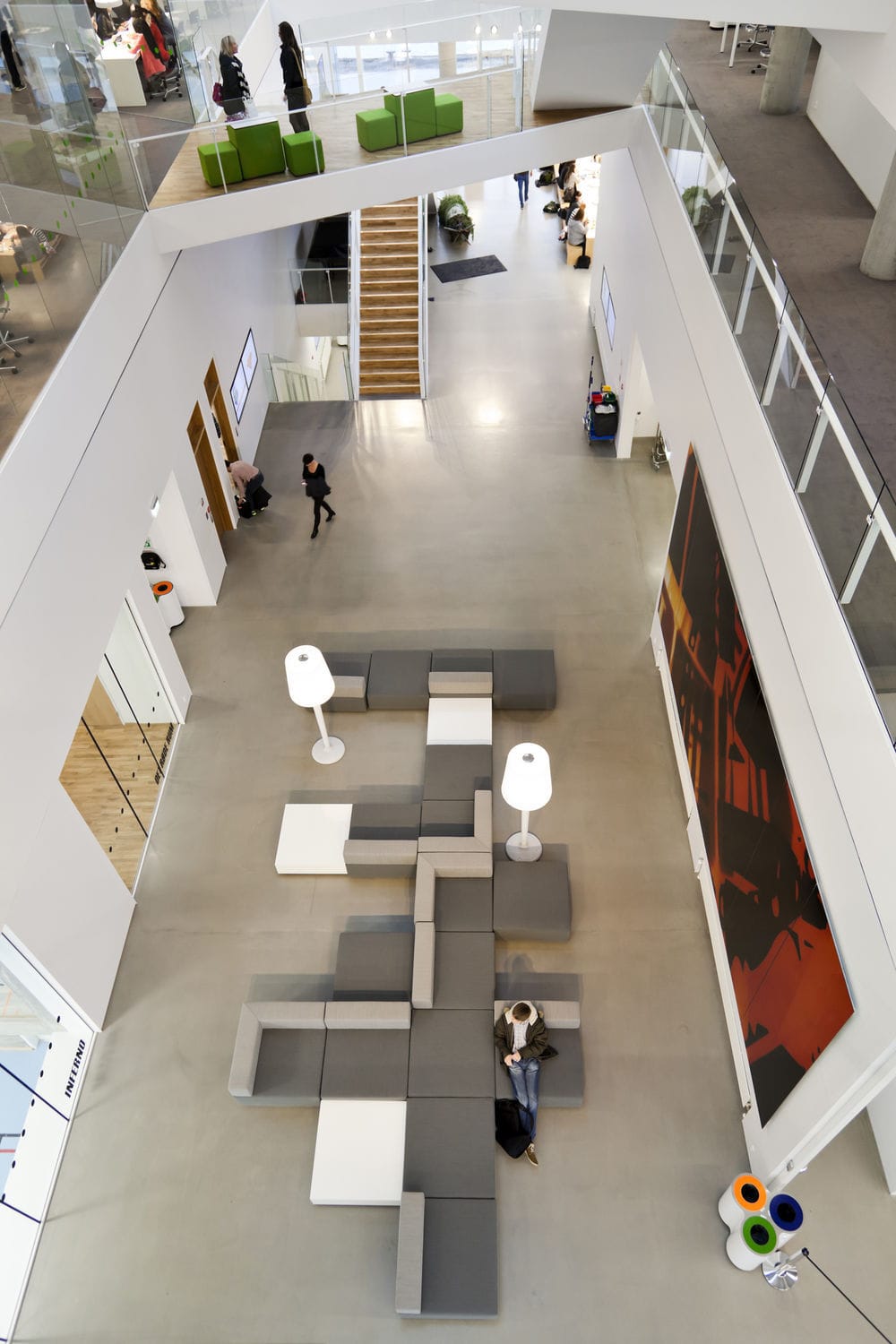 Banquette modulable / contemporaine / en tissu / professionnelle ...