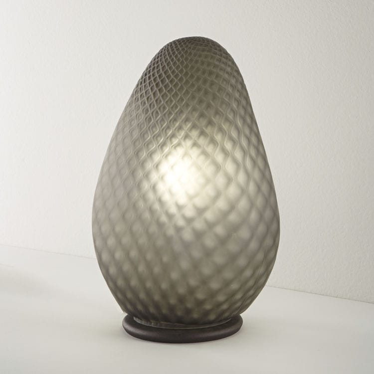 Lampe De Table Pebble Siru Lighting En Pierre Contemporaine Droit