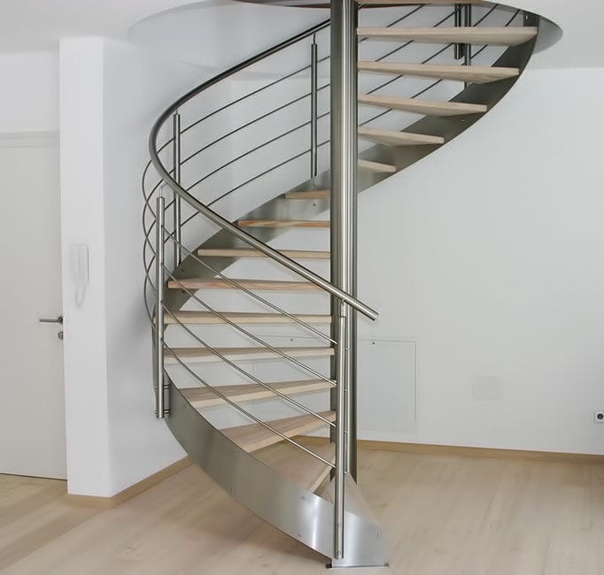 escalier en colimacon inox