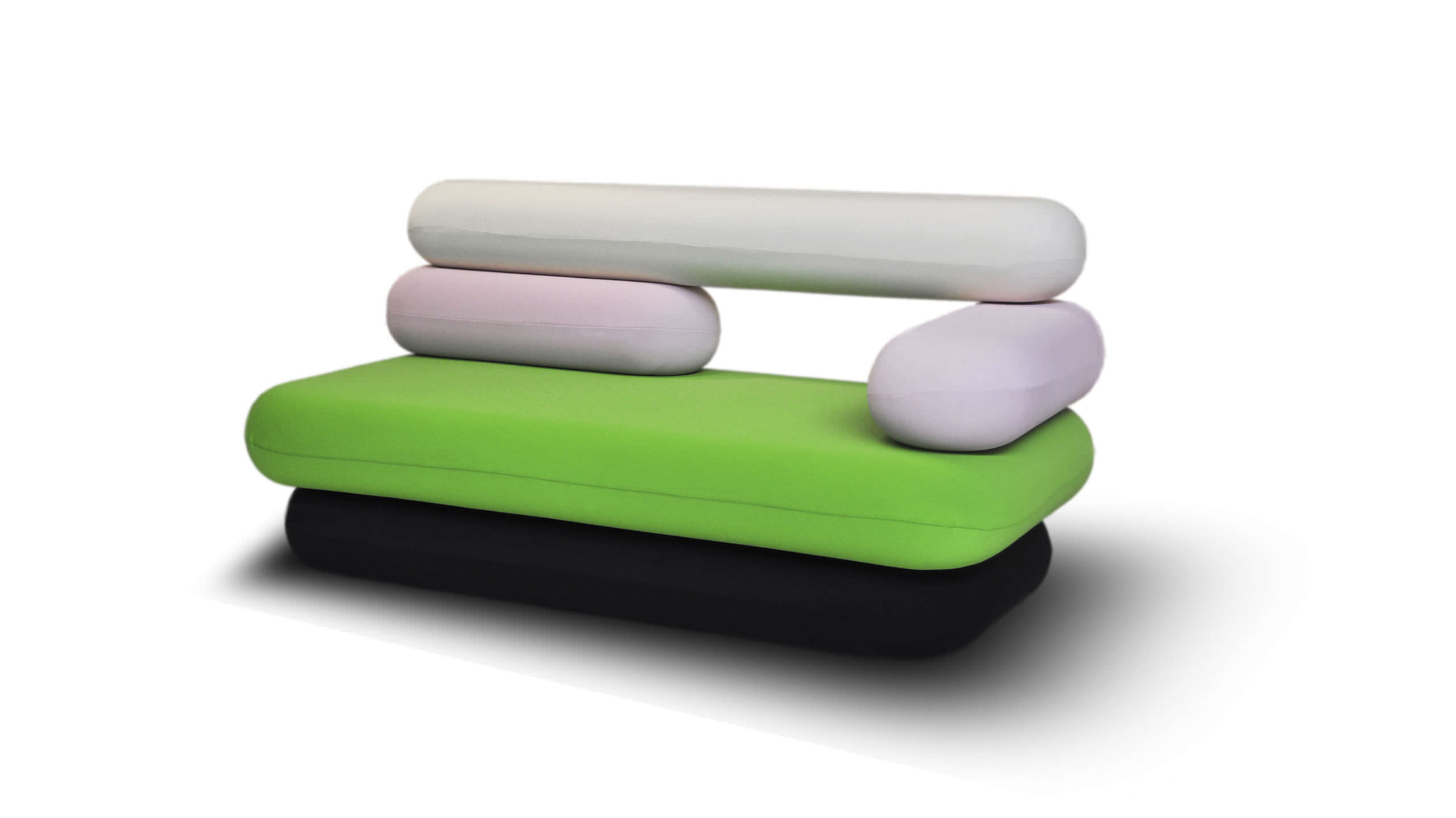 Canapé design original / en tissu / par karim rashid / 2 places ...