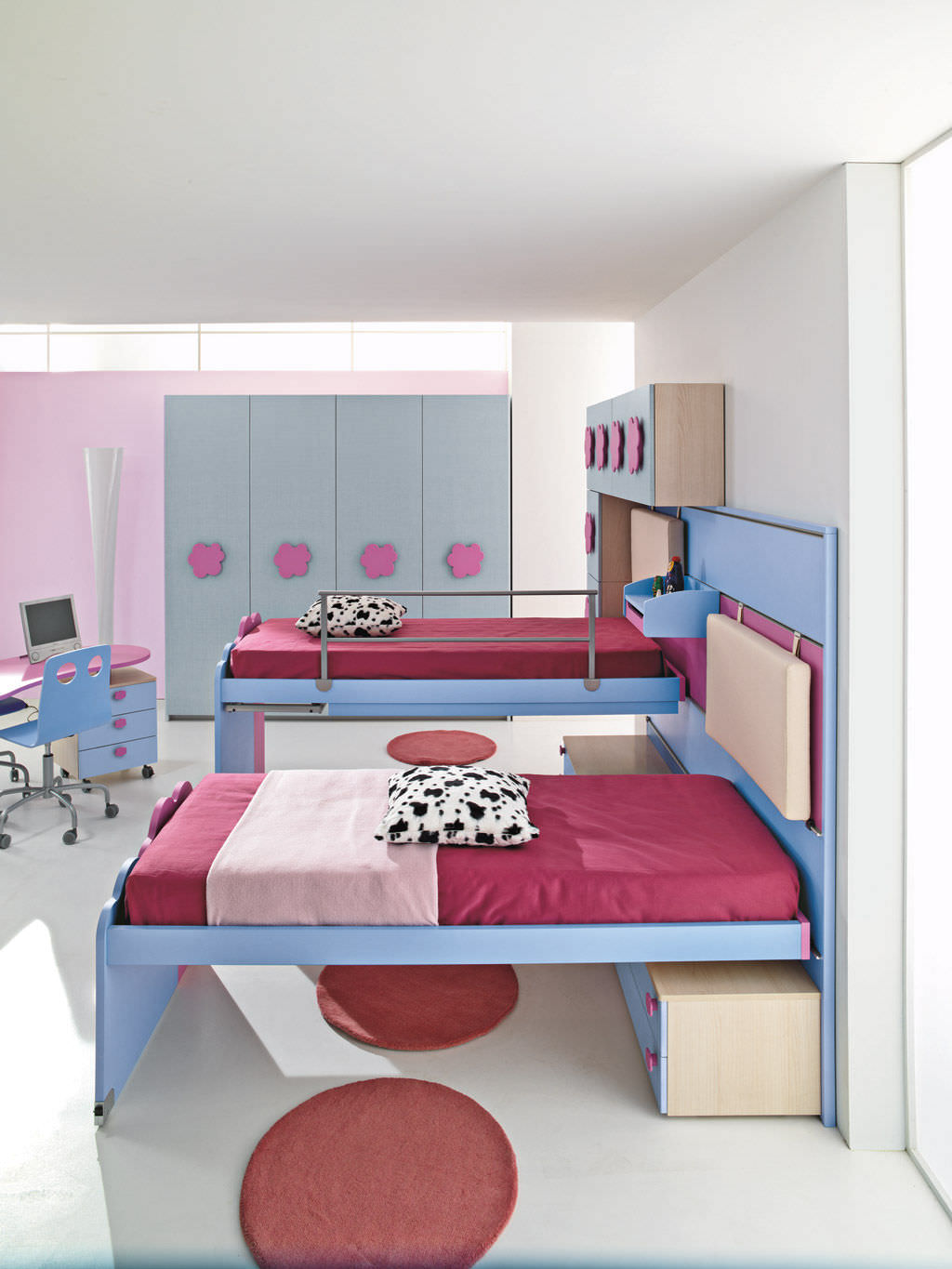 Chambre d'enfant pour fille nuvola 3 faer ambienti