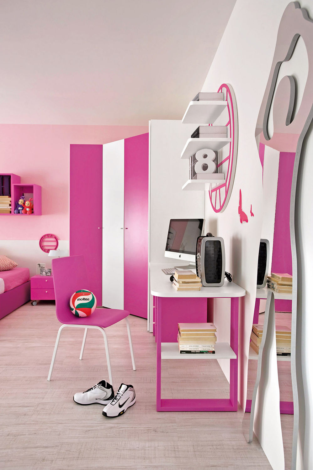 Chambre d'enfant pour fille sport volley 2 faer ambienti