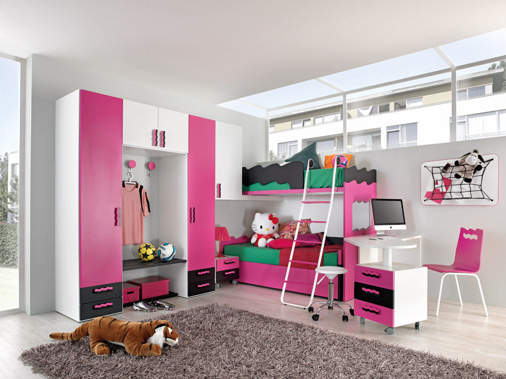 Chambre d'enfant pour fille sport calcio 8 faer ambienti
