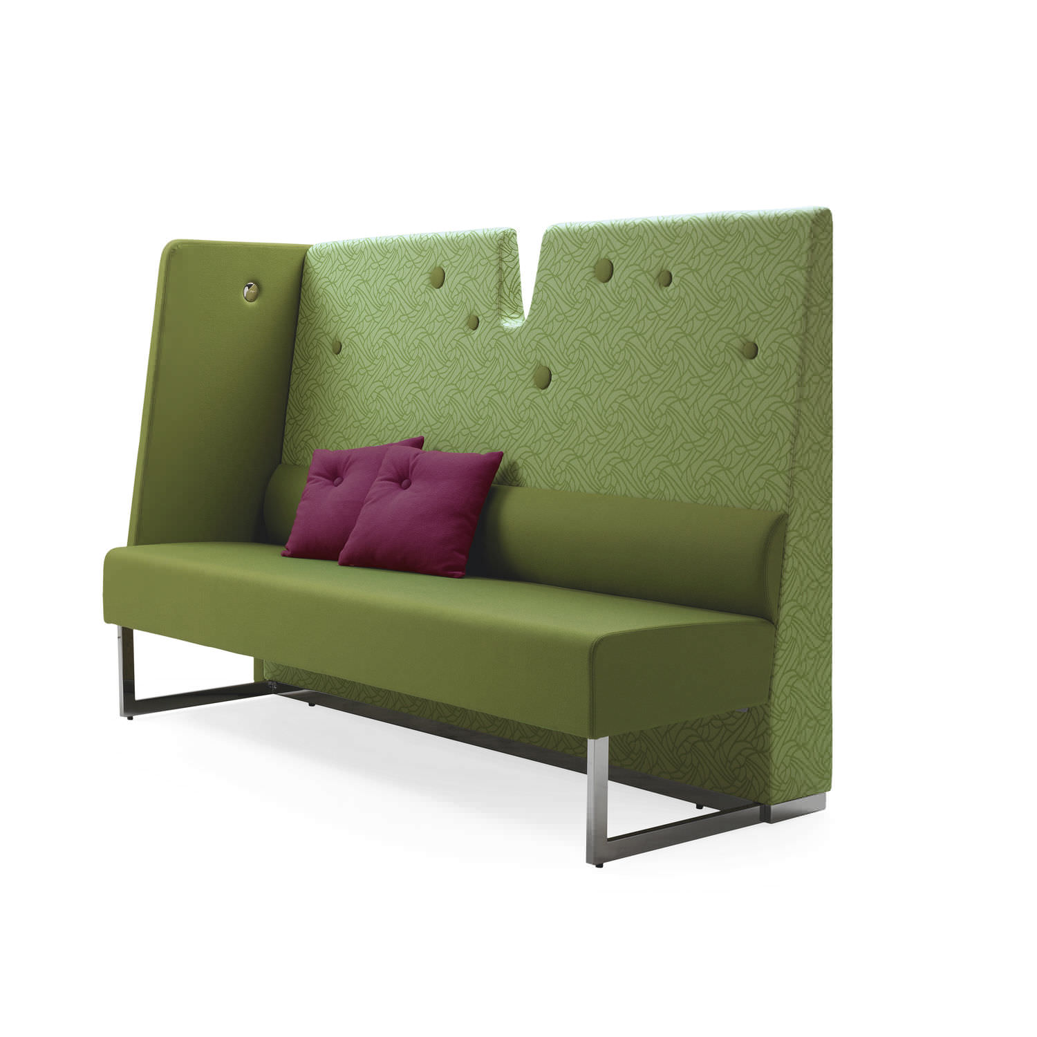 Banquette modulable / de bistrot / contemporaine / en tissu le ...
