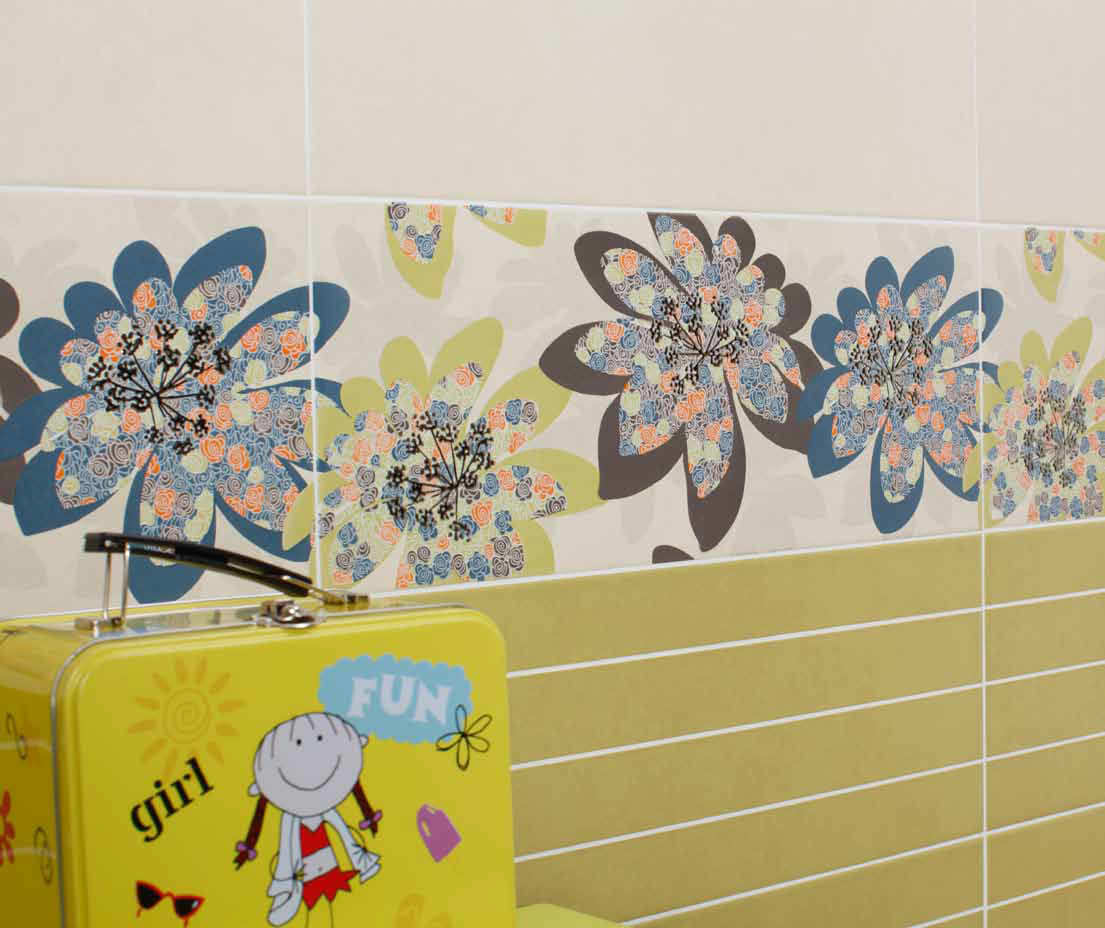 Céramique murale a motif