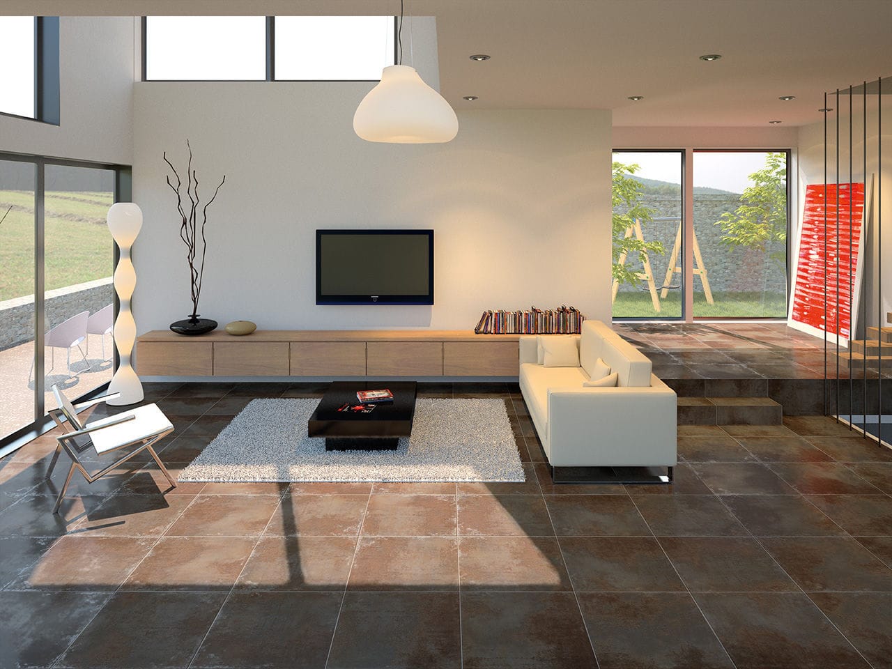 Carrelage de sol / en grès cérame / mat / blanc millenium fanal