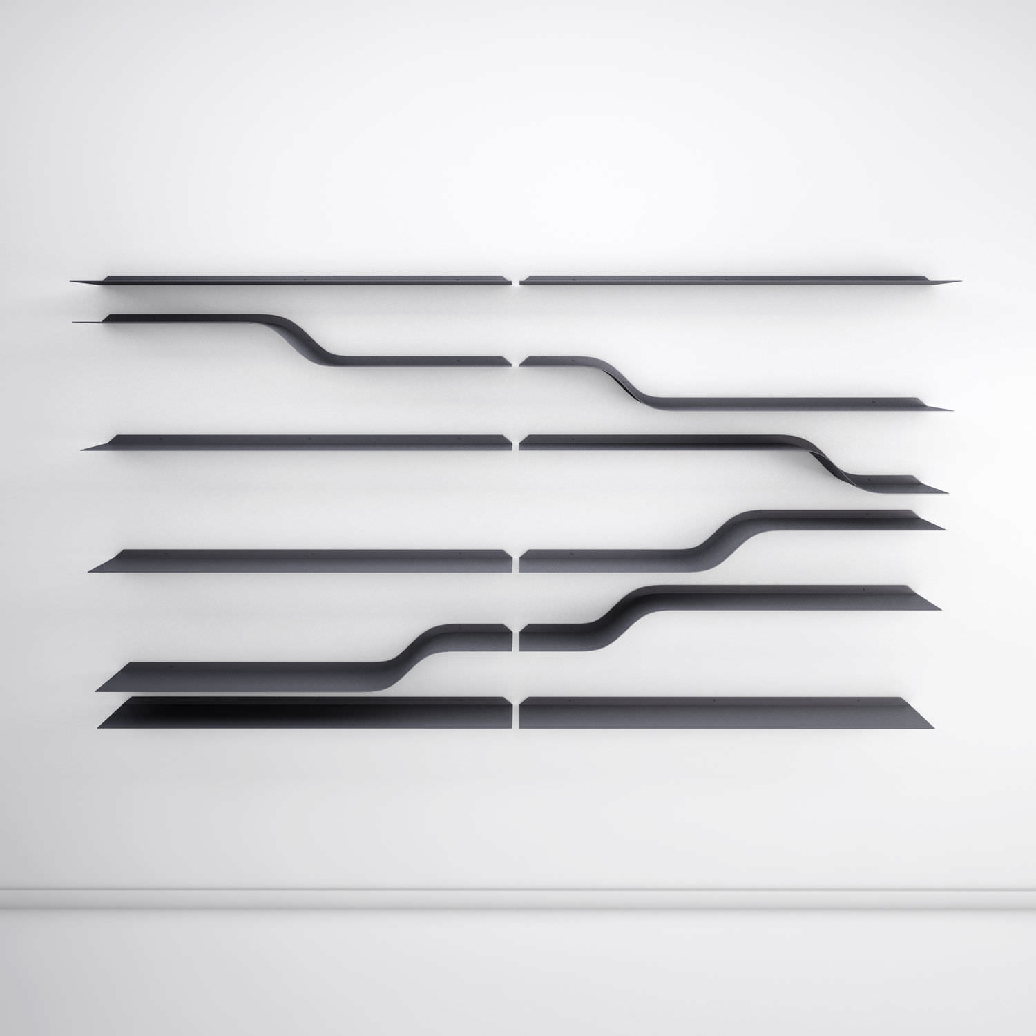 etagere murale design metal