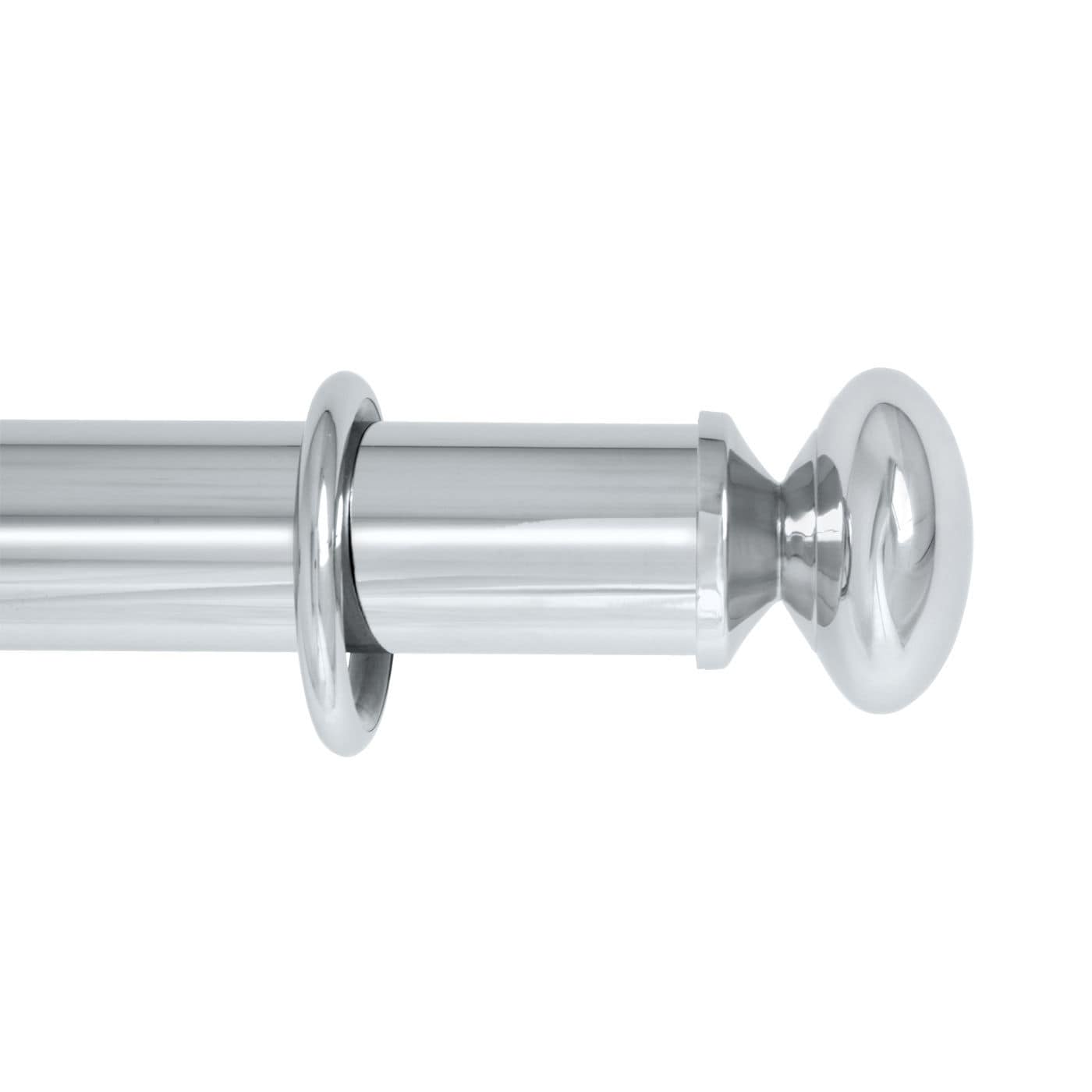Tringle à rideaux en laiton chromé - PALACE CHROME : REGENCY - Houles Tringle à rideaux en laiton chromé - PALACE CHROME : REGENCY - Houles