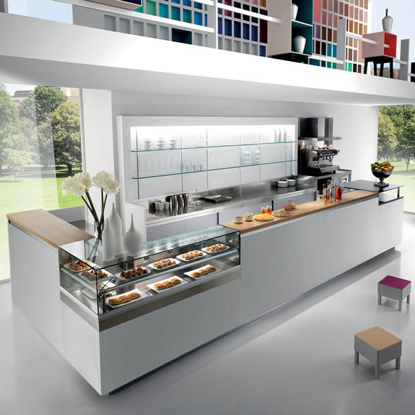 Banque d'accueil en bois studio 12 frigomeccanica Bar Accueil désign