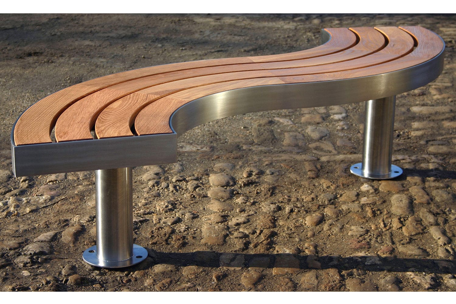 Banc public / contemporain / en chêne / en inox - ST GREGORY THE ... Banc public / contemporain / en chêne / en inox - ST GREGORY THE ...