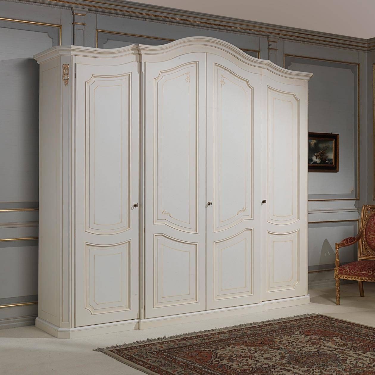 Armoire de chambre classique / en bois / Ã porte battante 18th ...