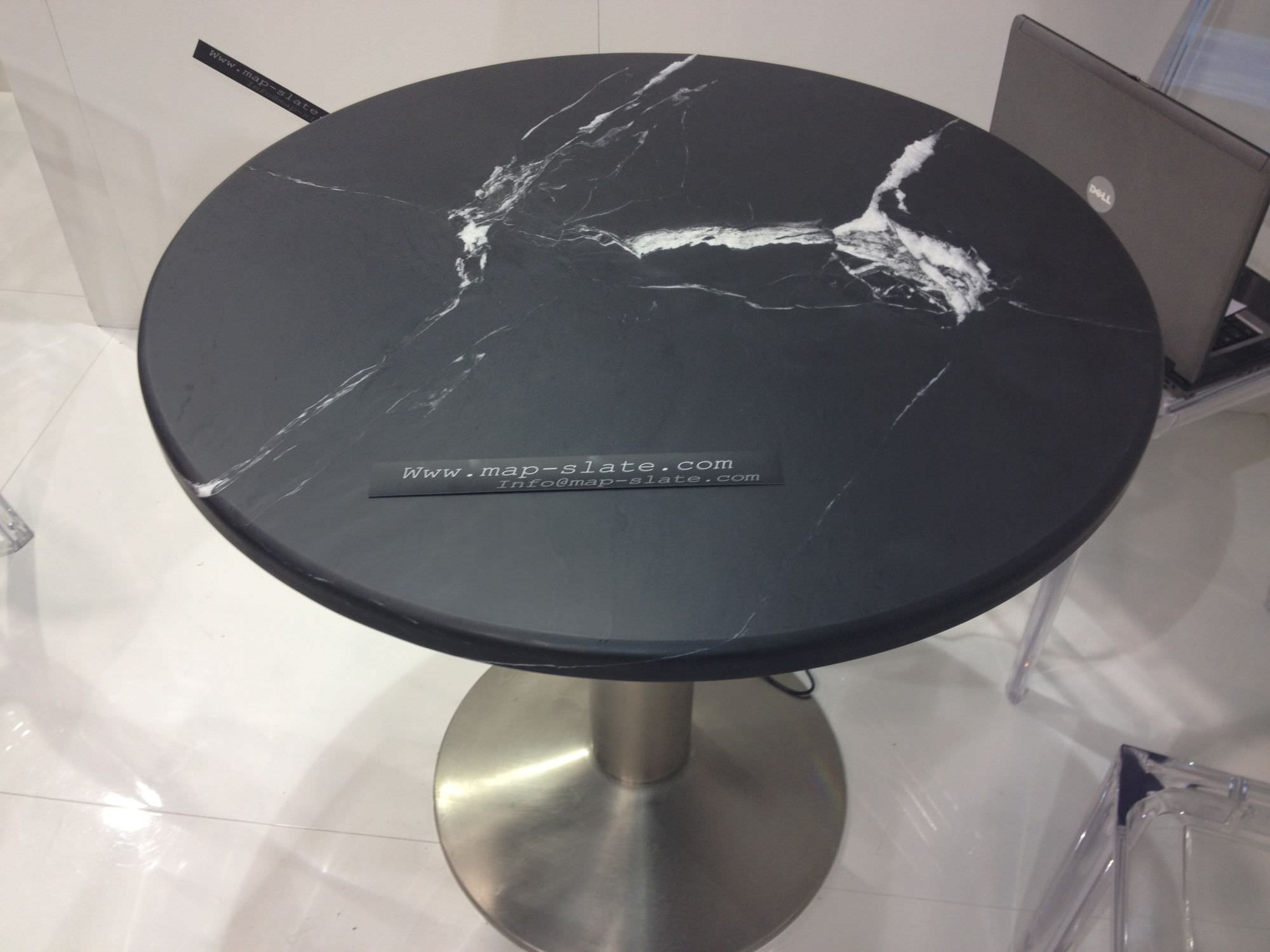 Table basse / contemporaine / en ardoise / ronde cardosia map ...