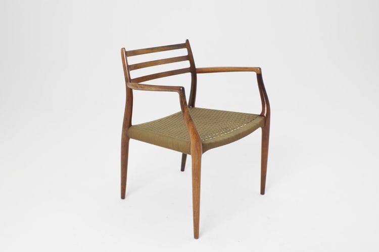 chaise design scandinave avec accoudoirs en bois massif en bois de rose - Chaise Accoudoir Scandinave chaise design scandinave avec accoudoirs en bois massif en bois de rose - Chaise Accoudoir Scandinave