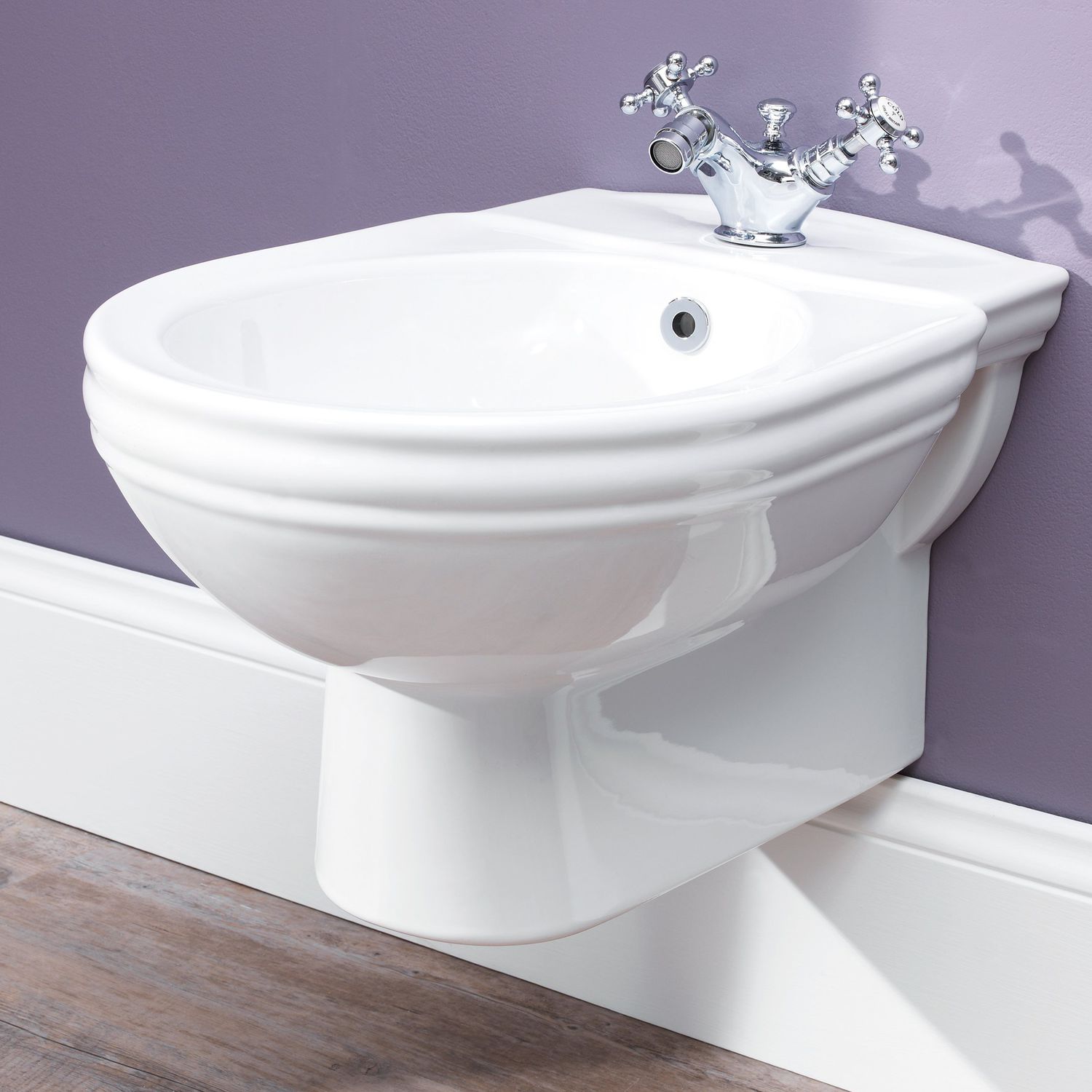 Bidet Suspendu 240 04100 Aqua Prestige En Porcelaine