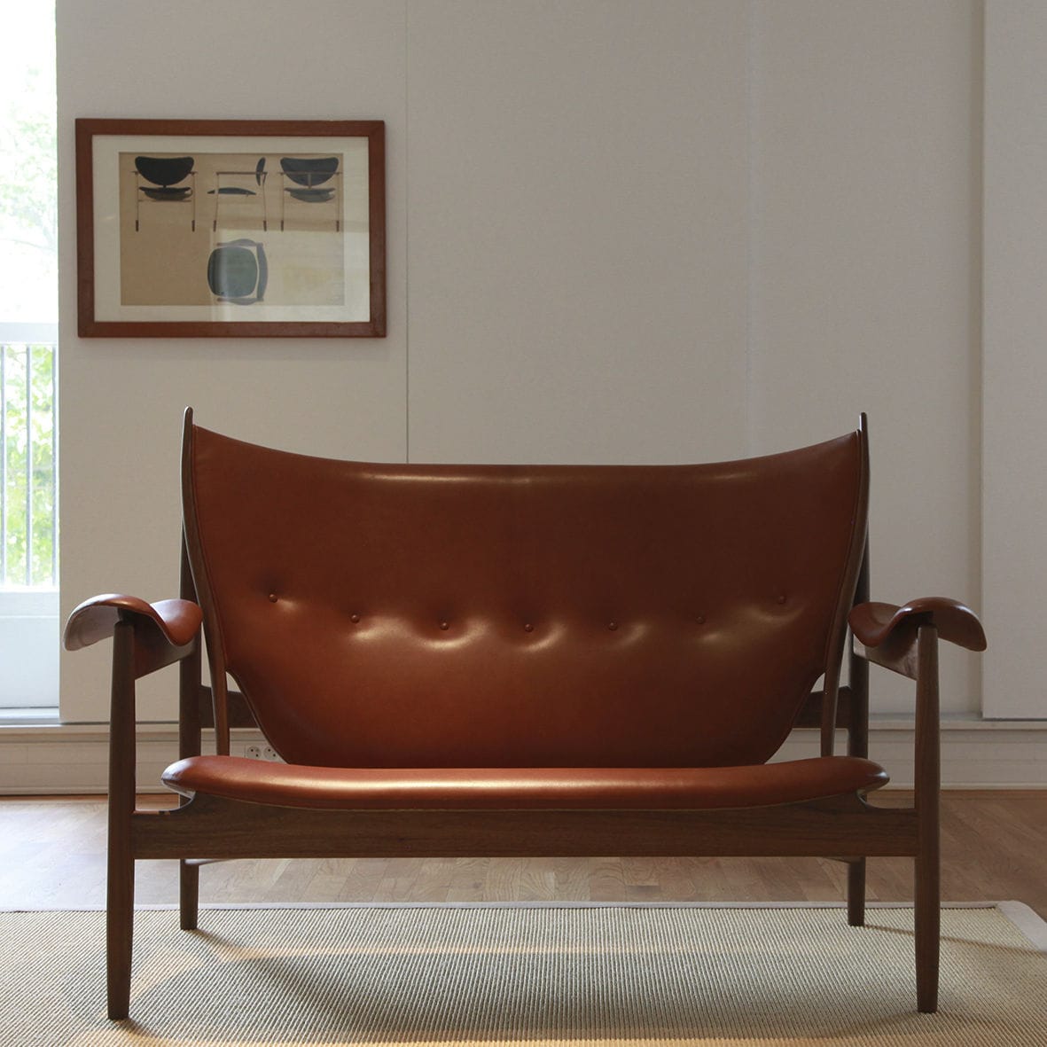 Banquette design scandinave / en teck / en noyer / par finn juhl ...