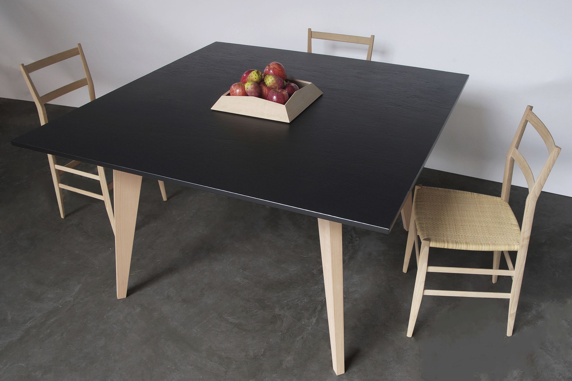 Table à manger / contemporaine / en ardoise / rectangulaire ...