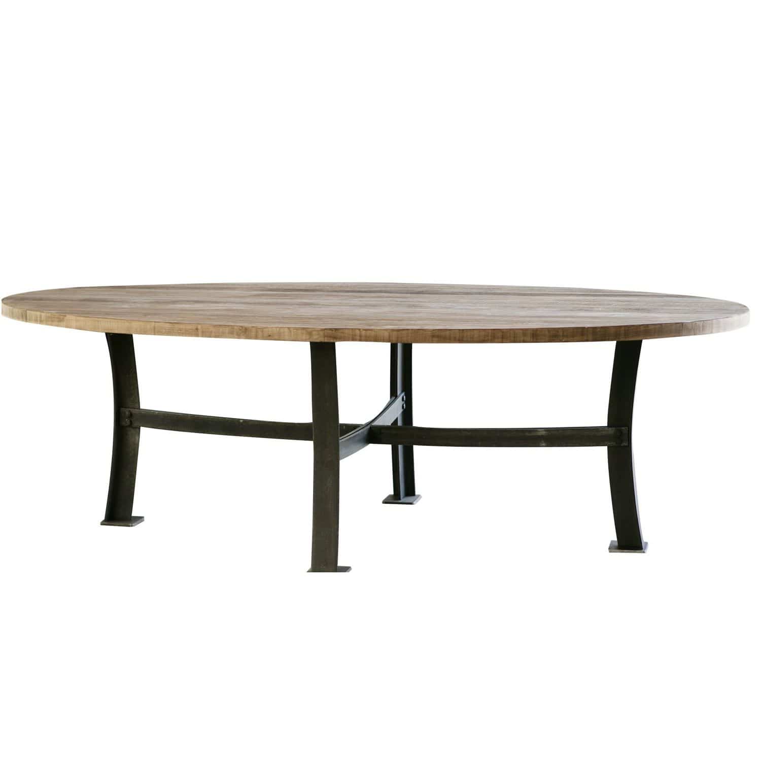 Table de style industriel / en acier / en teck / ronde soho ...