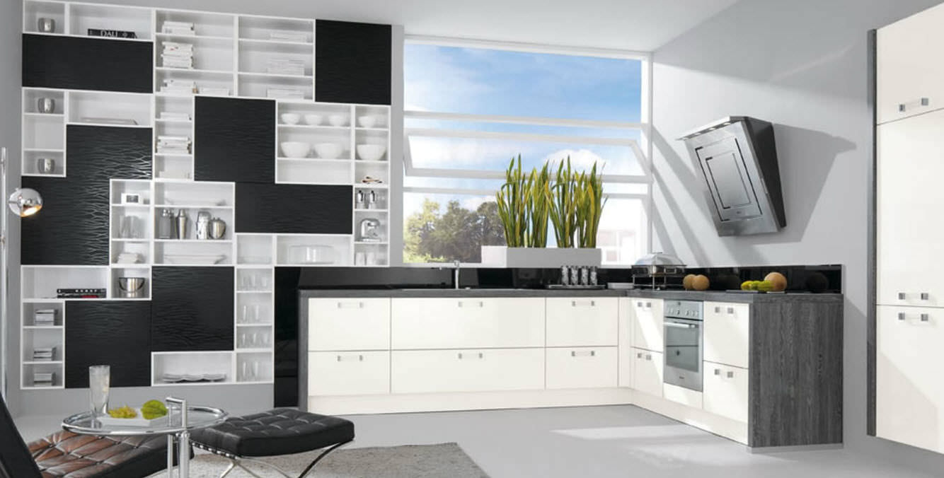 Cuisine contemporaine / en plaqué bois / laquée 314 calla wellmann