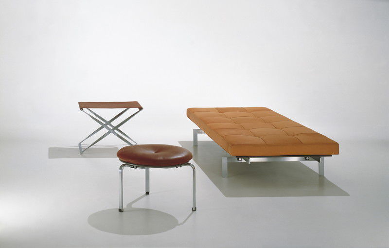 Banquette contemporaine / en cuir pk80⢠by poul kjærholm fritz ...