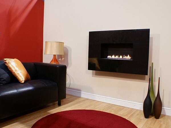 Cheminée à gaz / contemporaine / design original / à foyer ouvert ...