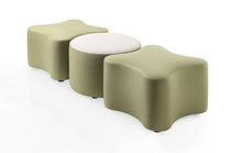 Pouf contemporain / en tissu / modulable