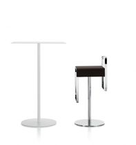 Table mange-debout contemporaine / en acier...