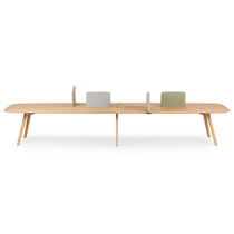 Table de réunion contemporaine / en bois...