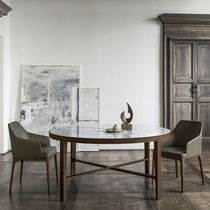 Table contemporaine / en verre fumé / en...