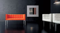 Canapé contemporain / en cuir / 2 places...
