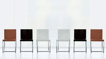 Chaise contemporaine / luge / en cuir